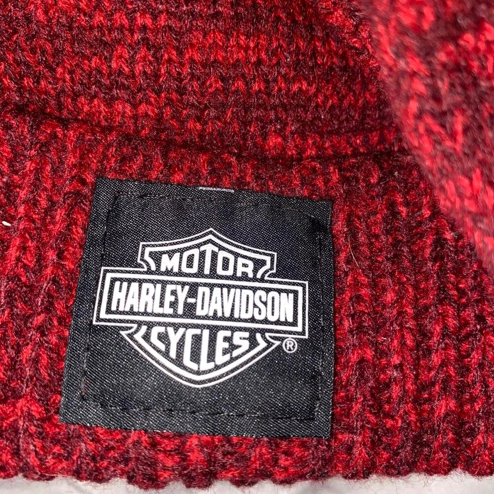 Harley-davidson Women's Red and Burgundy Hat - Picture 2 of 4